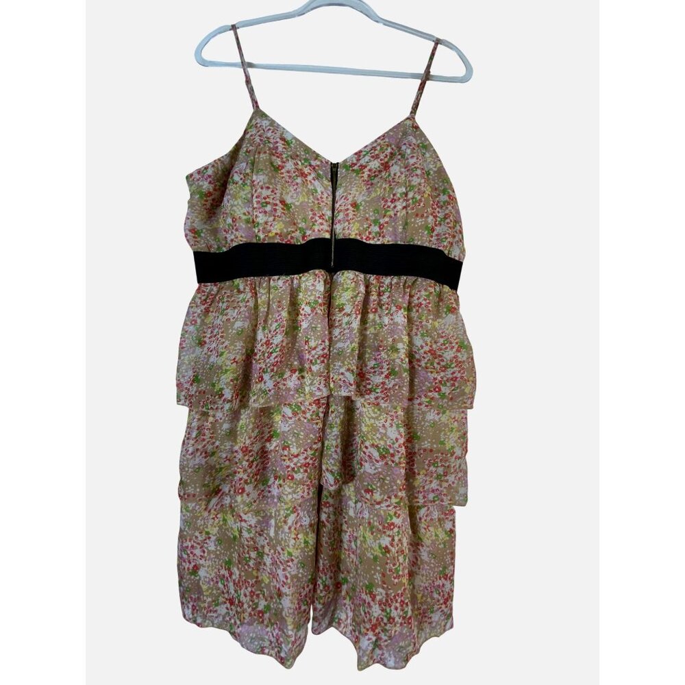 Floral Chiffon Ruffle Dress Size XXL Western‎ Prairie Boho Sexy Cute Feminine